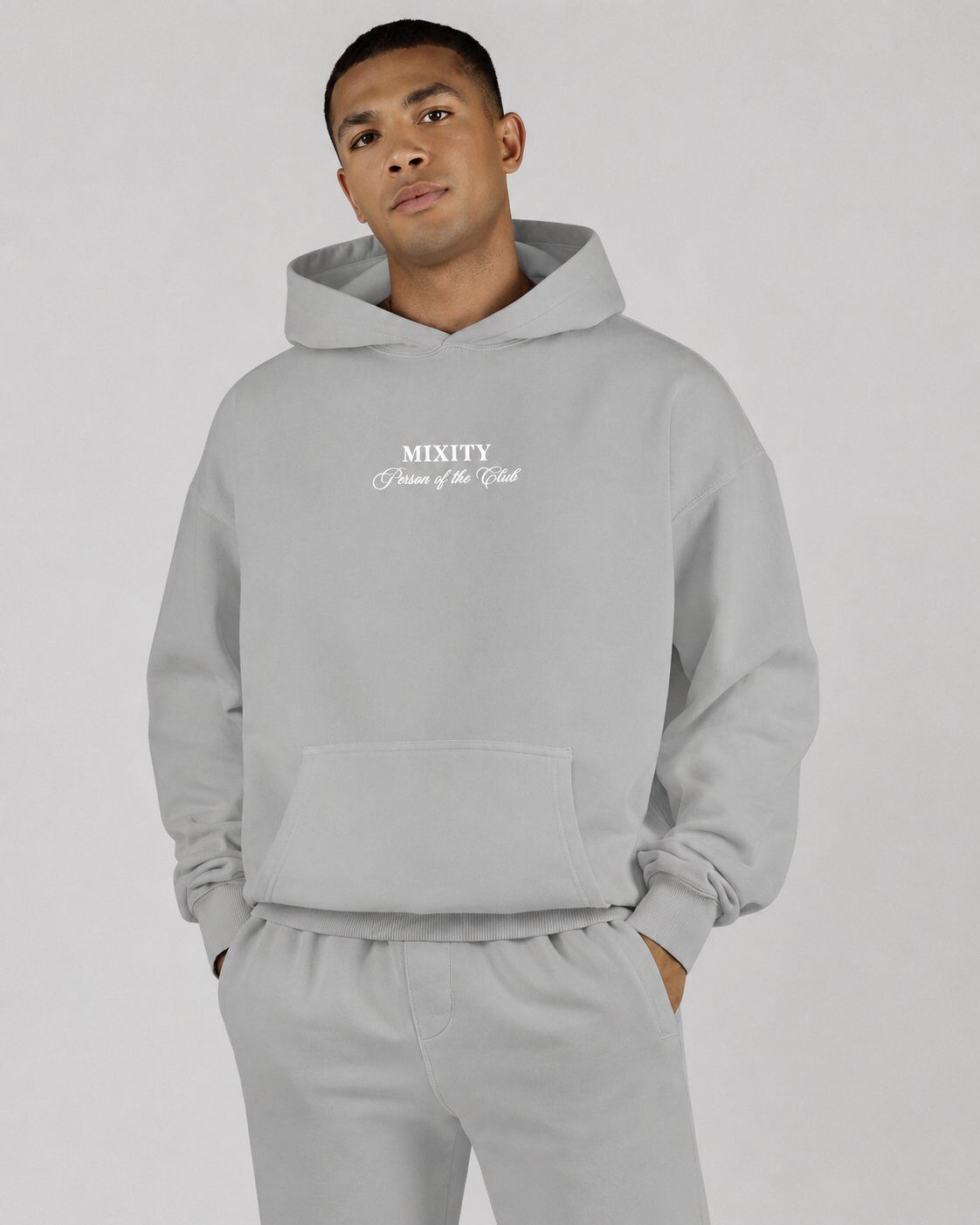 Wholesaler Mentex Homme - Grey Wings Graphic Hoodie