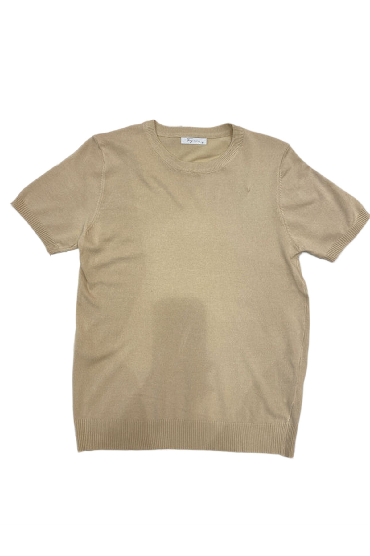 Wholesaler Mentex Homme - Solid color men's round neck short sleeve sweater