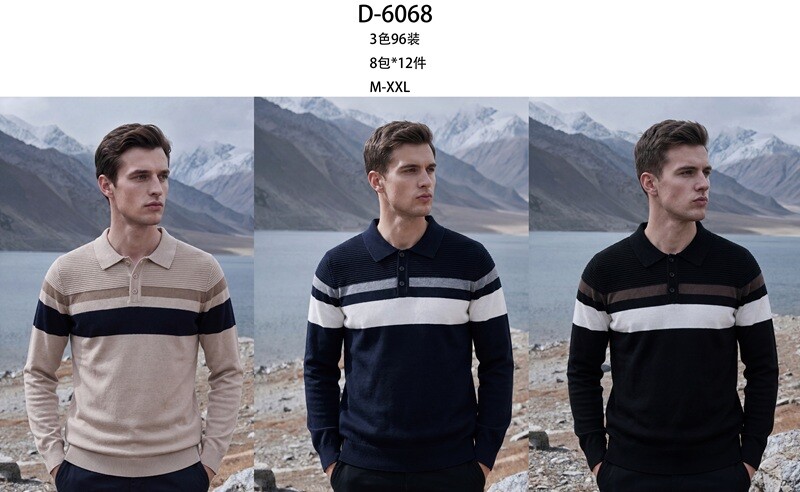 Grossiste Mentex Homme - Pulls uni homme col polo