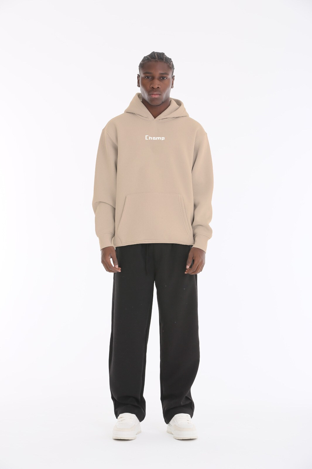 Grossista Mentex Homme - Felpa Beige Oversize