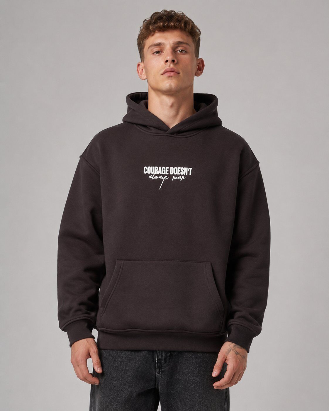 Wholesaler Mentex Homme - Dark Gray Street Graphic Hoodie