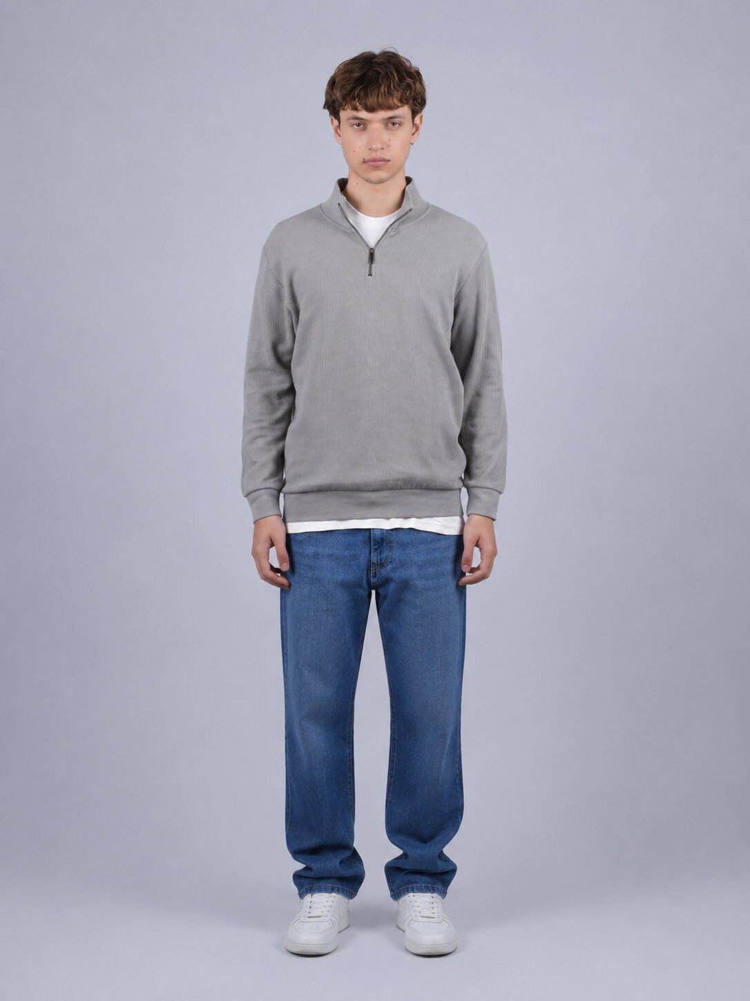 Grossista Mentex Homme - Maglione con Collo a Zip