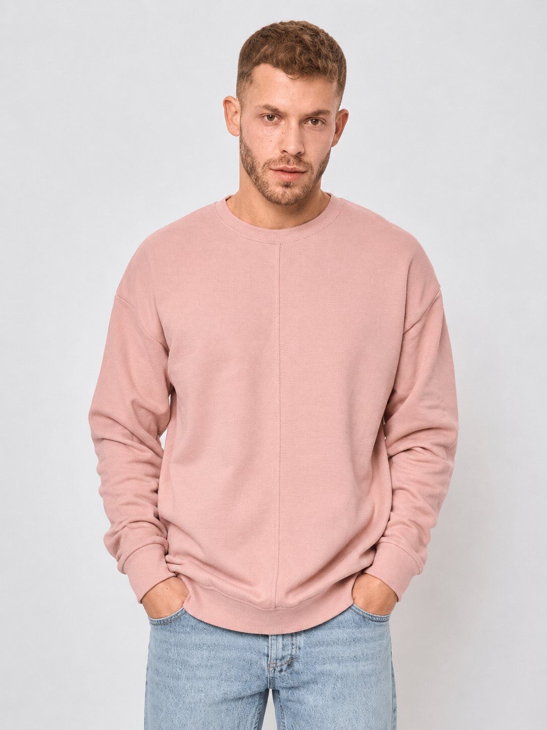 Großhändler Mentex Homme - Minimalistischer Rosa Pullover