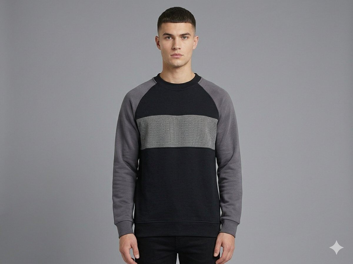 Grossista Mentex Homme - Felpa Bicolore