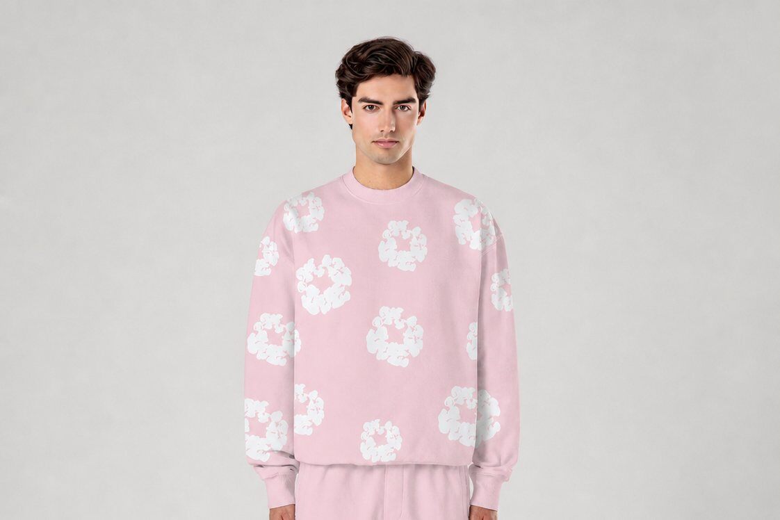 Wholesaler Mentex Homme - Pink Printed Street Sweatshirt
