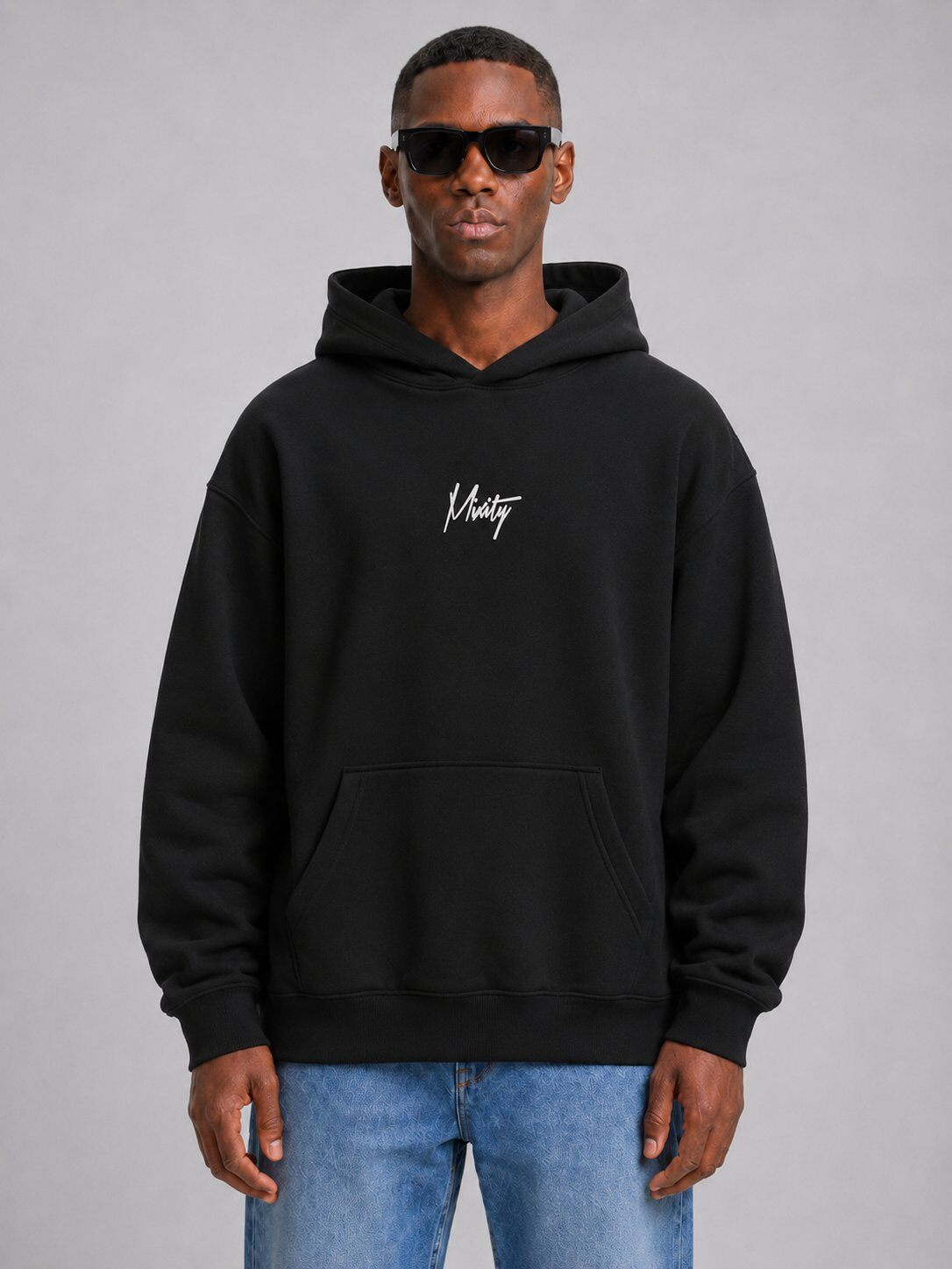 Grossiste Mentex Homme - Hoodie Noir Artistic Back