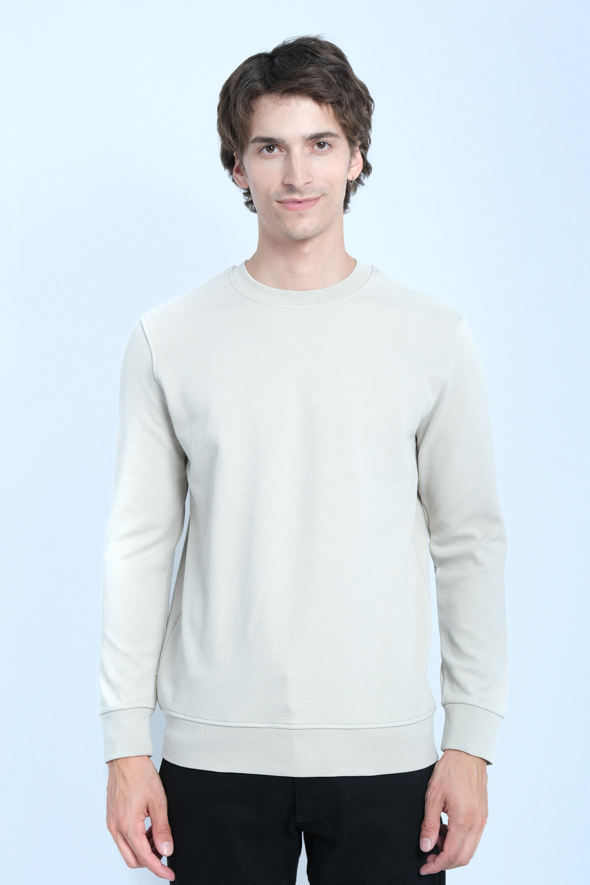 Grossista Mentex Homme - Felpa Bianca Minimalista