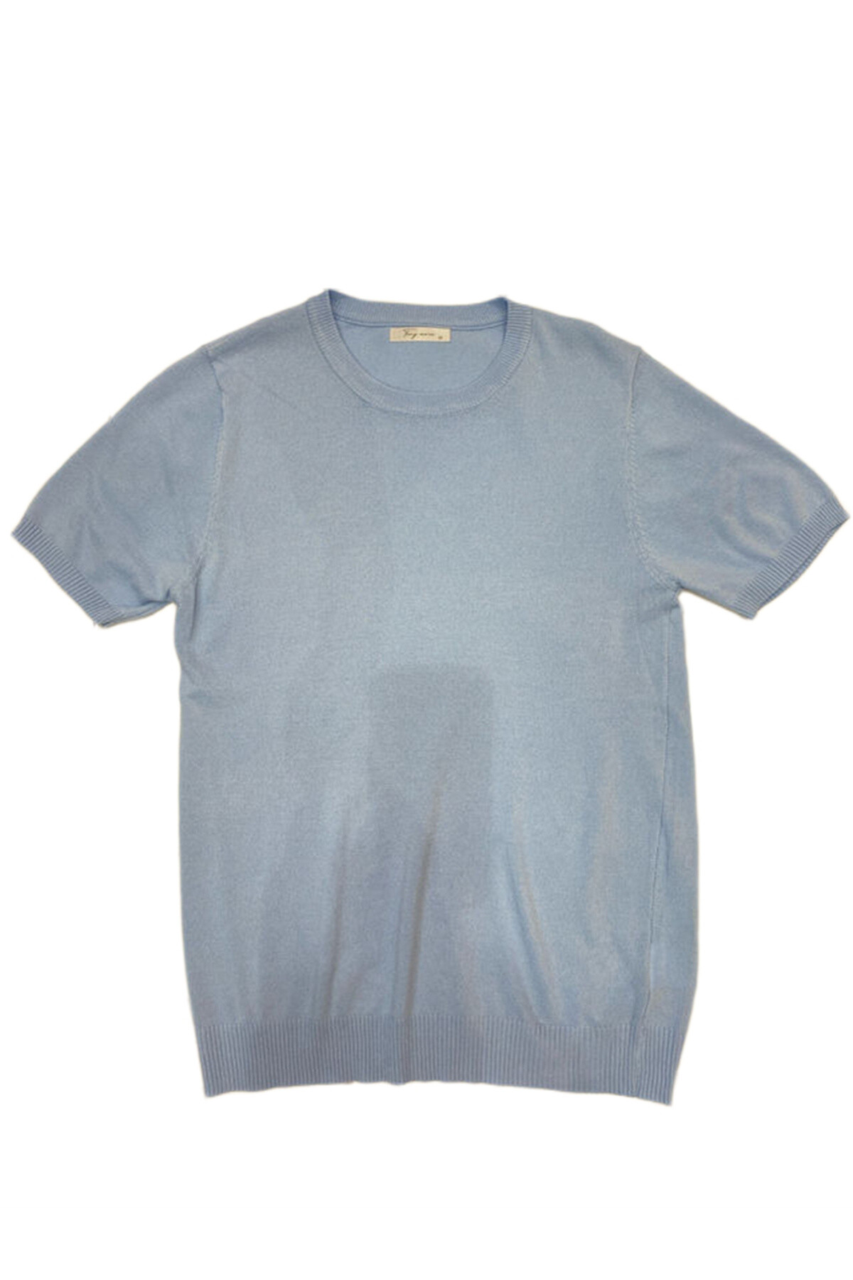 Wholesaler Mentex Homme - Solid color men's round neck short sleeve sweater