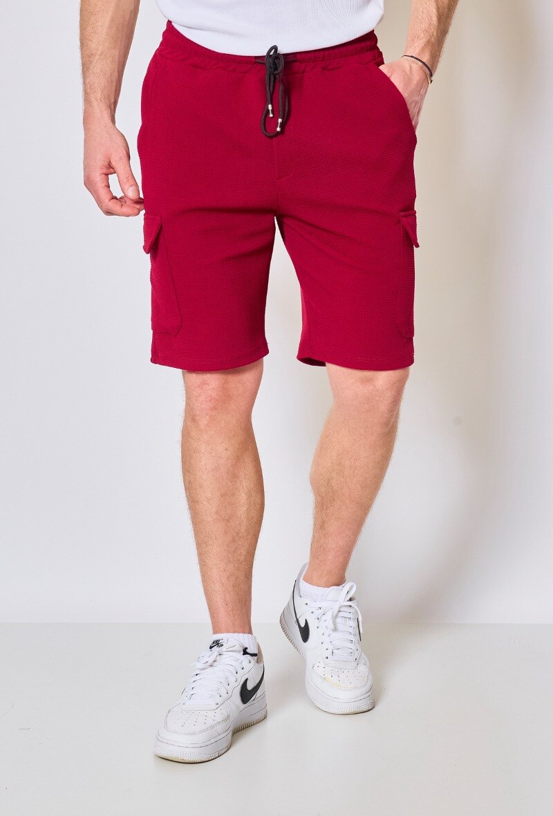 Grossiste Mentex Homme - Shorts uni avec cordon de serrage