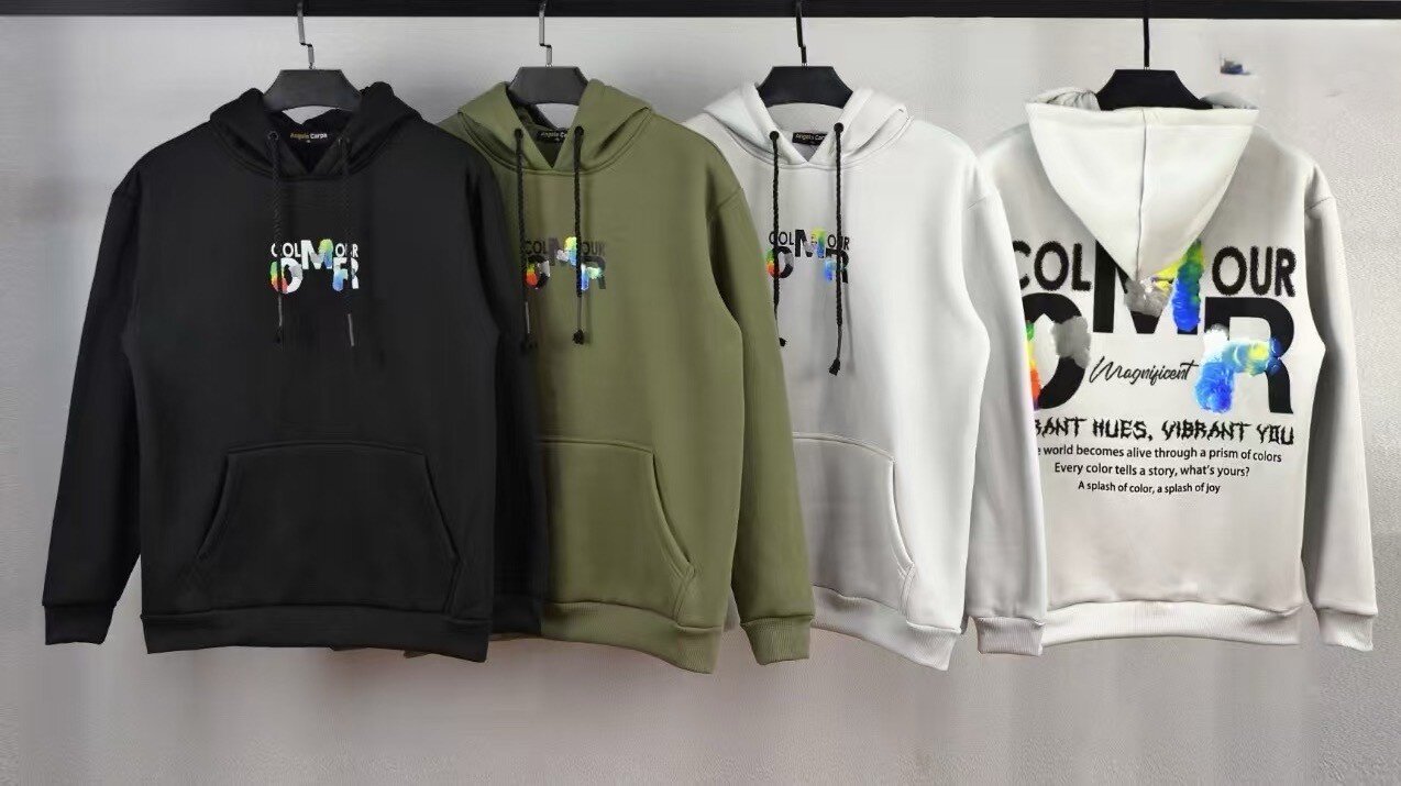 Großhändler Mentex Homme - Einfacher Kapuzenpullover mit COLOUR OMR-Muster