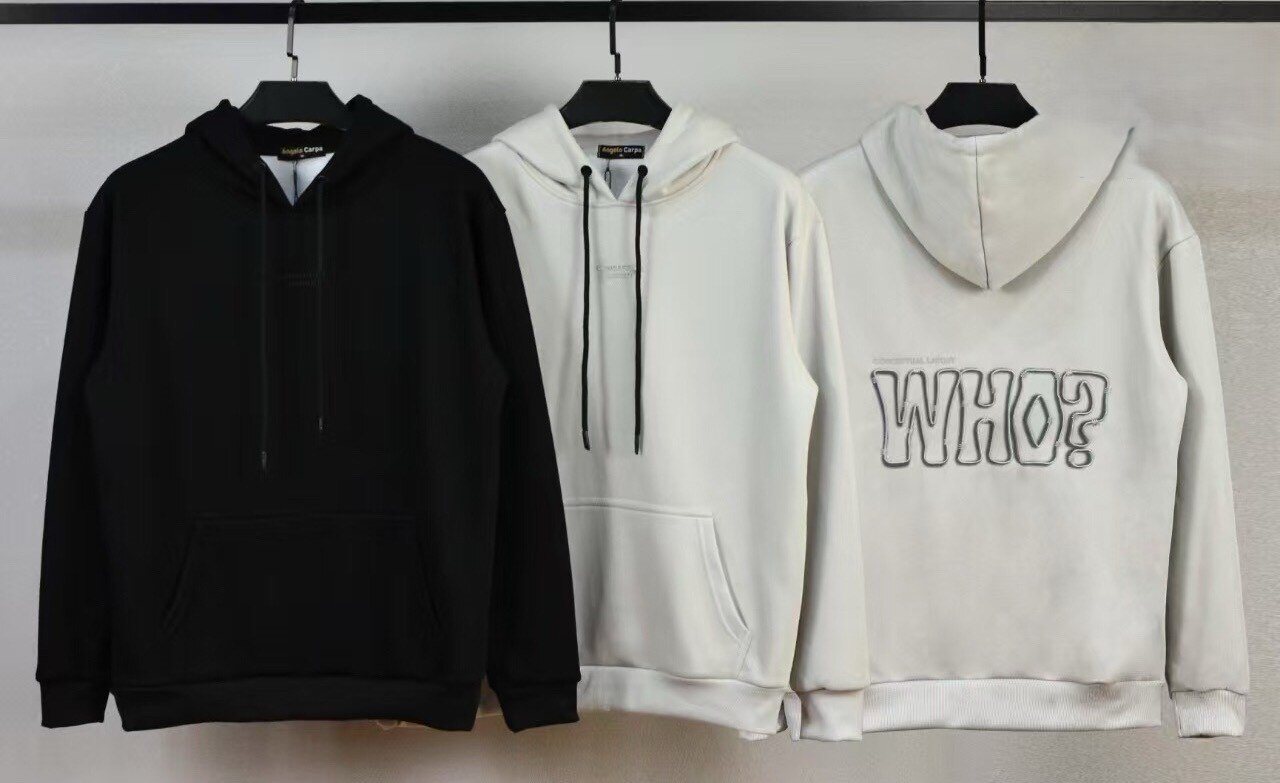 Wholesaler Mentex Homme - Plain hooded sweatshirt with WHO? design