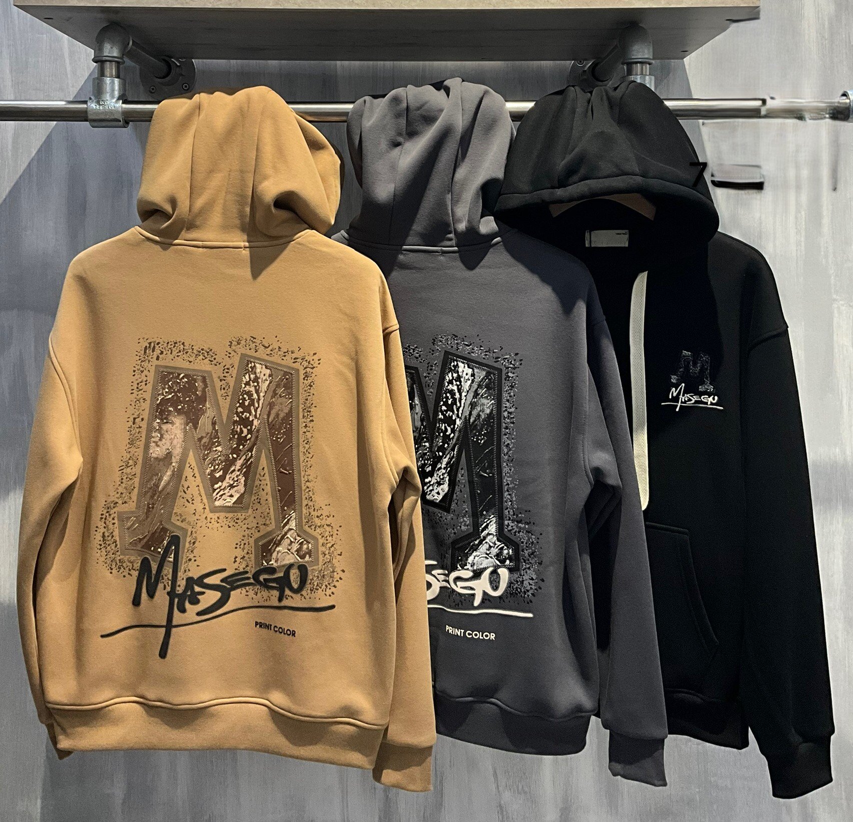 Grossista Mentex Homme - Felpa con cappuccio a fantasia M MASEGO