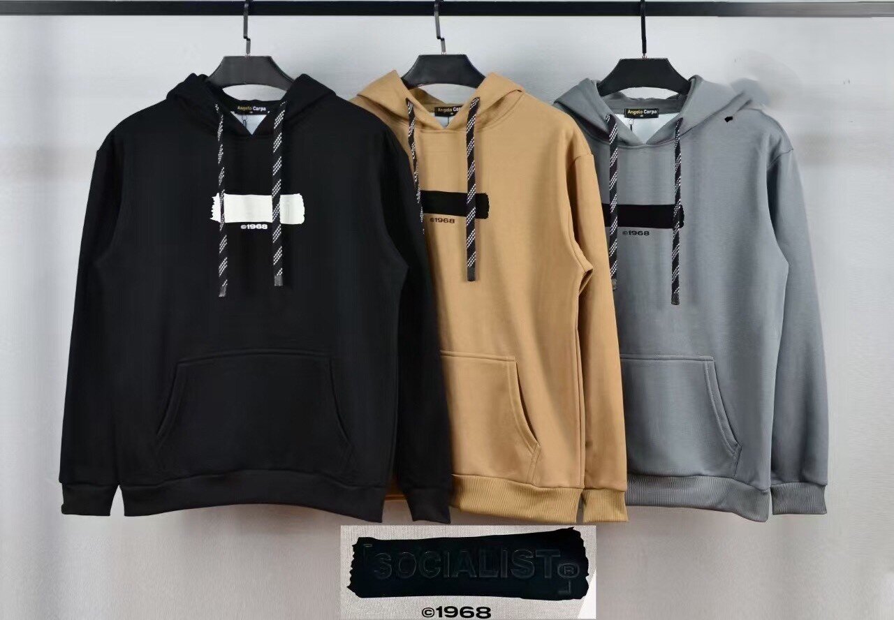 Großhändler Mentex Homme - Einfacher Kapuzenpullover mit Muster C1968
