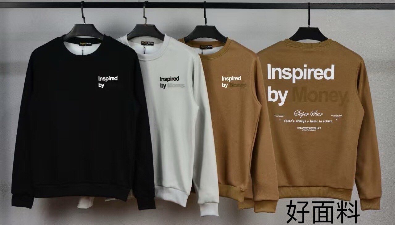 Großhändler Mentex Homme - Einfacher Pullover mit Muster INSPIRED BY MONEY