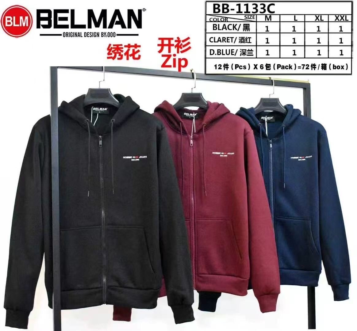 Grossiste Mentex Homme - Sweat homme capuche et zip