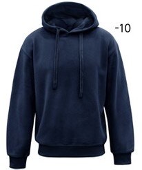 Grossista Mentex Homme - Felpa uomo con cappuccio tinta unita