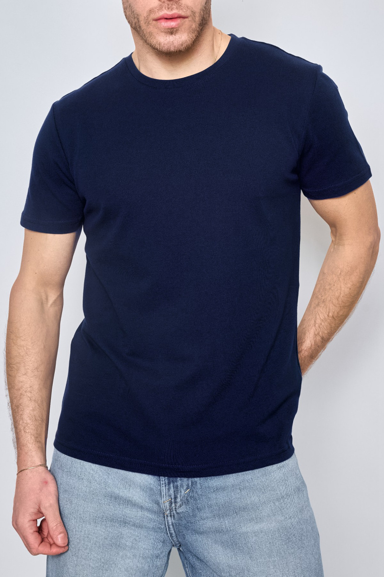 Grossista Mentex Homme - Maglietta liscia a manica corta con scollo rotondo