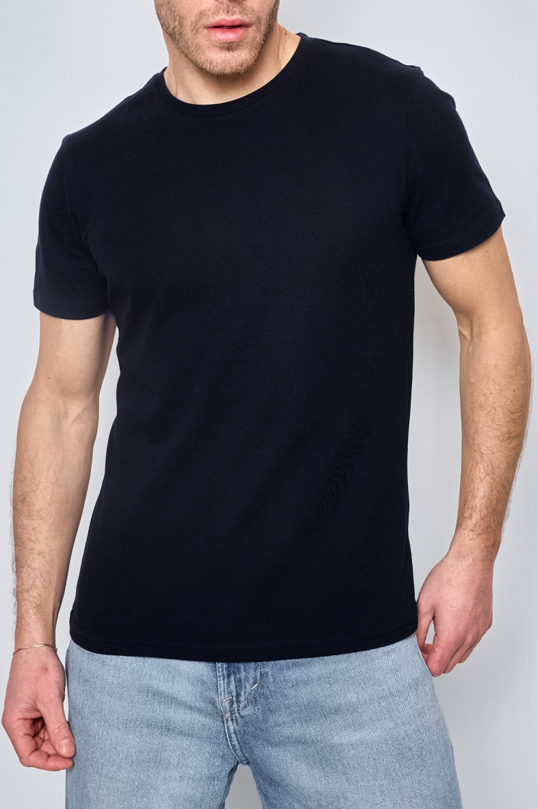 Grossista Mentex Homme - Maglietta liscia a manica corta con scollo rotondo