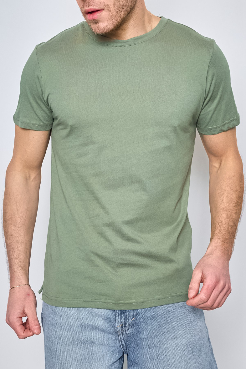 Grossista Mentex Homme - Maglietta liscia a manica corta con scollo rotondo