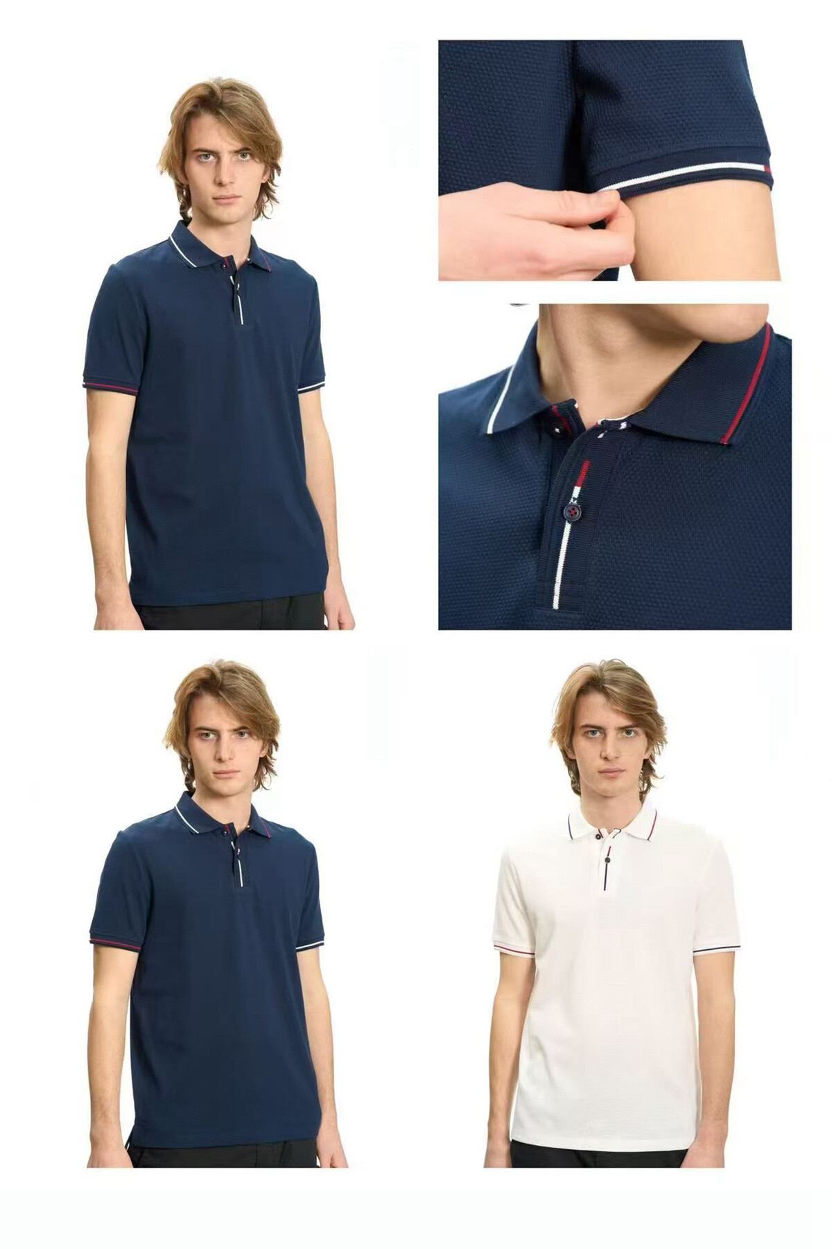 Mayorista Mentex Homme - Polos United Man Bordes de color simple