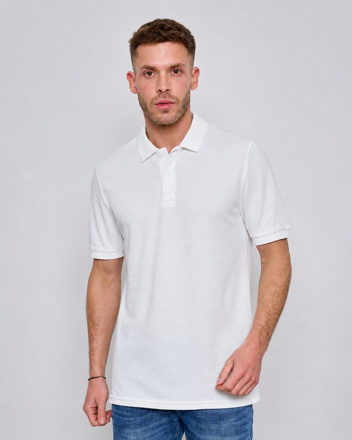 Grossista Mentex Homme - Polo Bianco Classico Essenziale