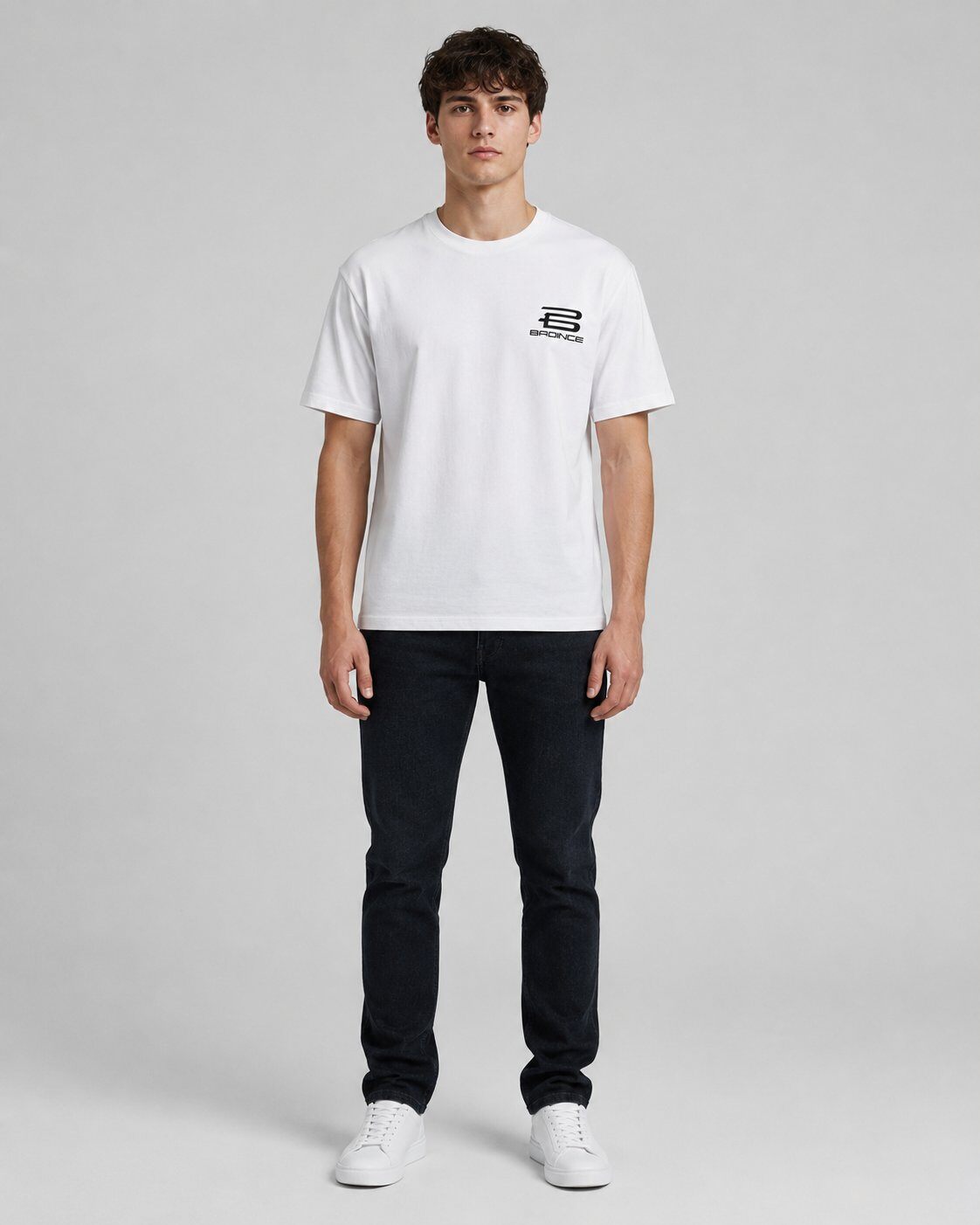 Großhändler Mentex Homme - Weißes T-Shirt mit Street-Logo