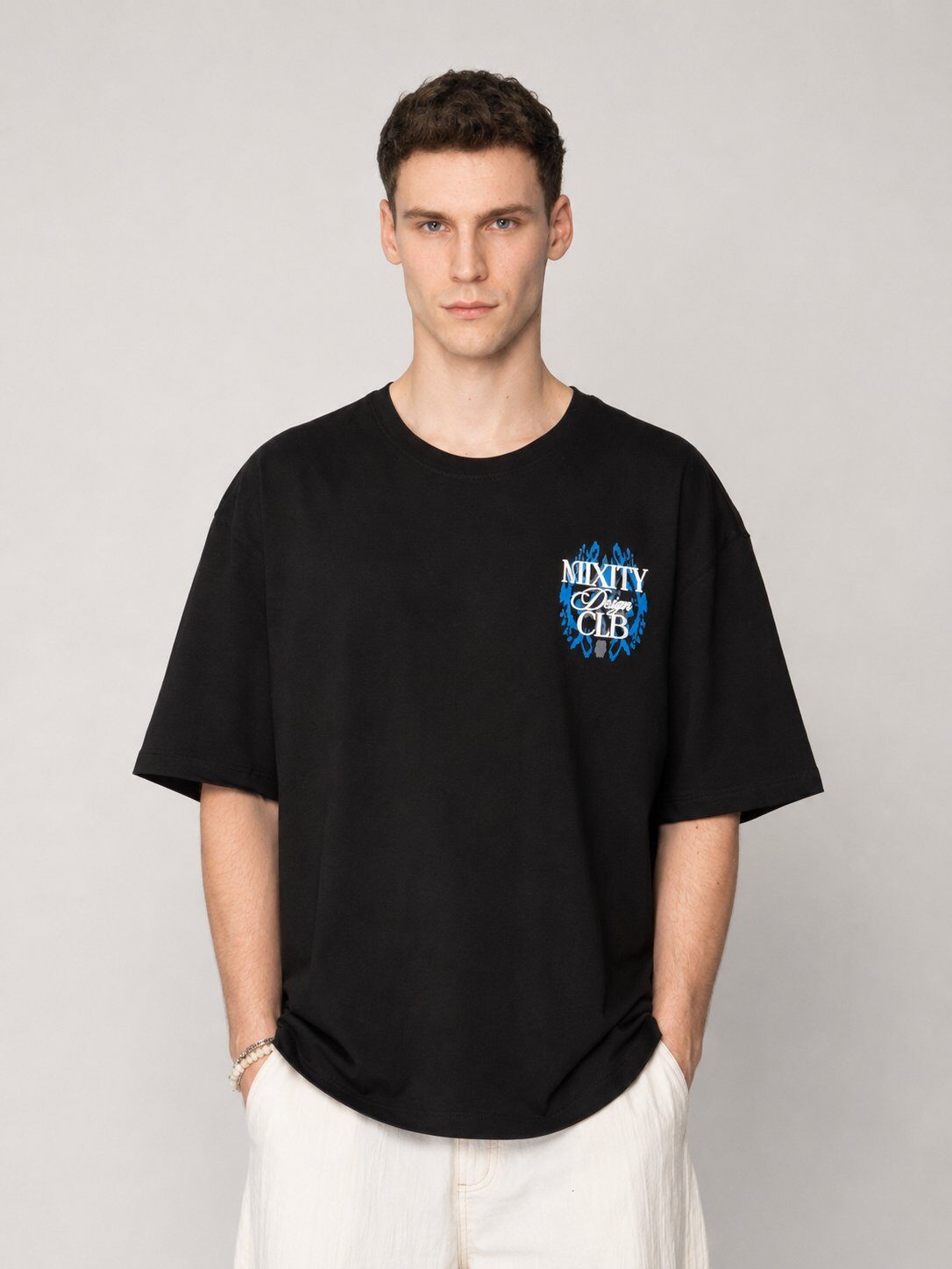 Wholesaler Mentex Homme - Oversized Graphic Street T-shirt