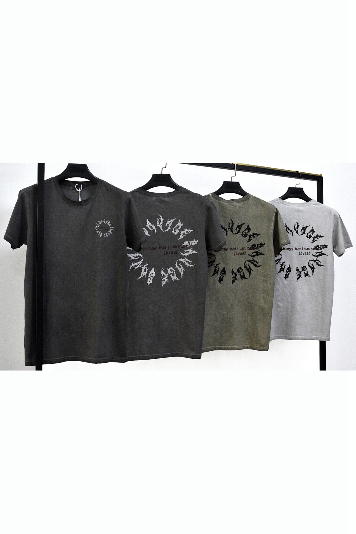 Mayorista Mentex Homme - Camiseta Une Man Camiseta redonda de mangas de mangas cortas de cuello
