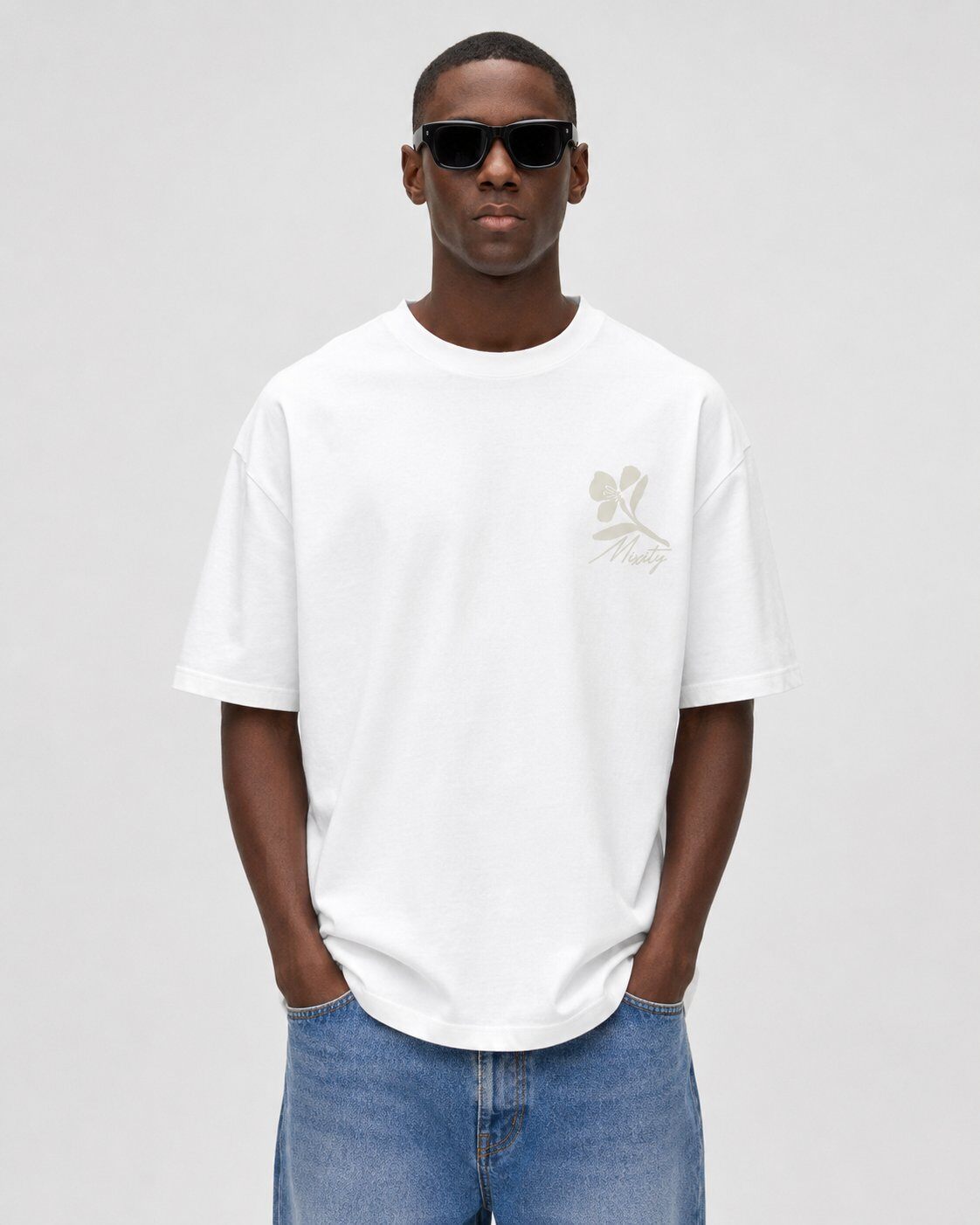 Großhändler Mentex Homme - Weißes Mixity Floral T-Shirt