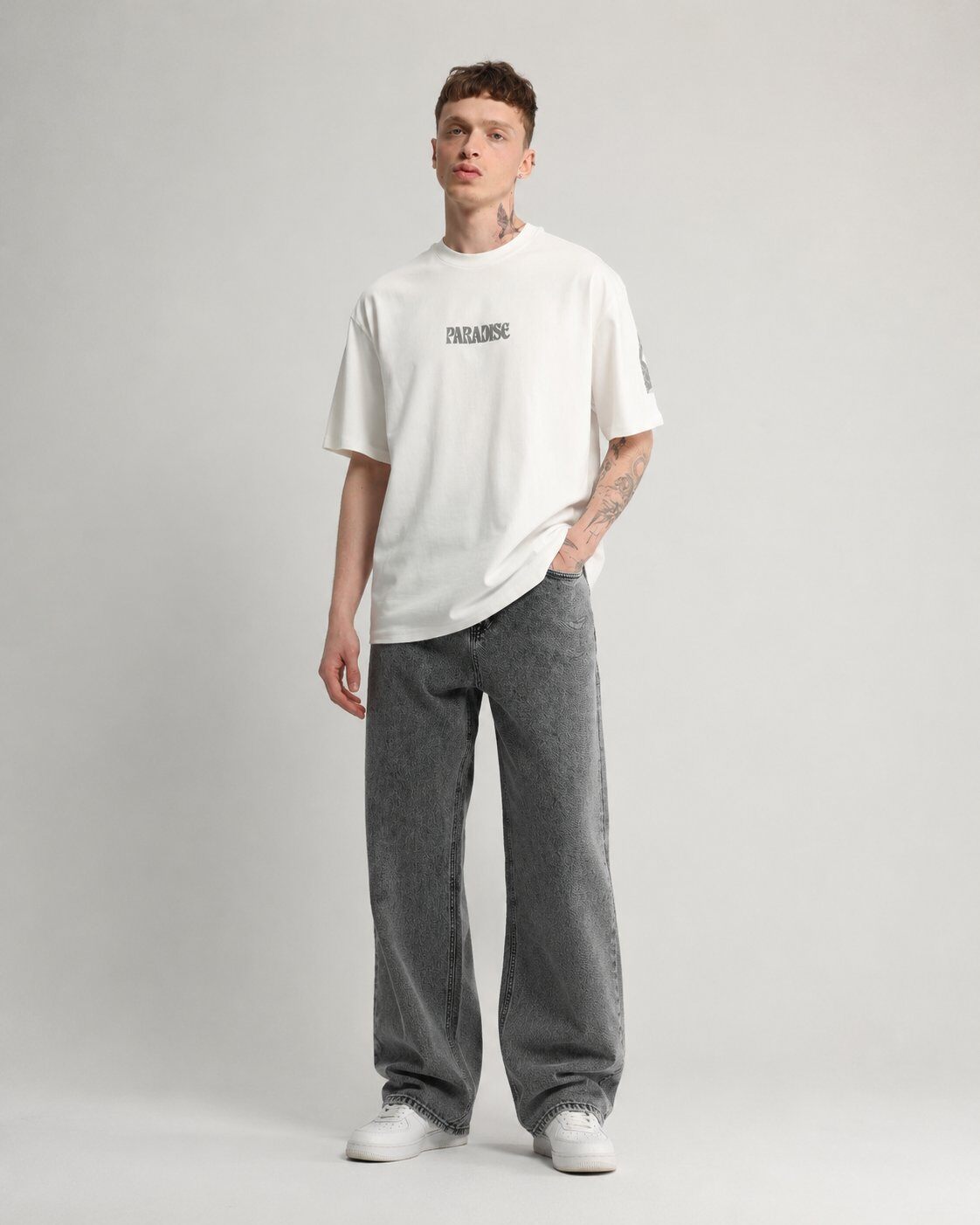 Grossista Mentex Homme - T-shirt Paradise Bianca