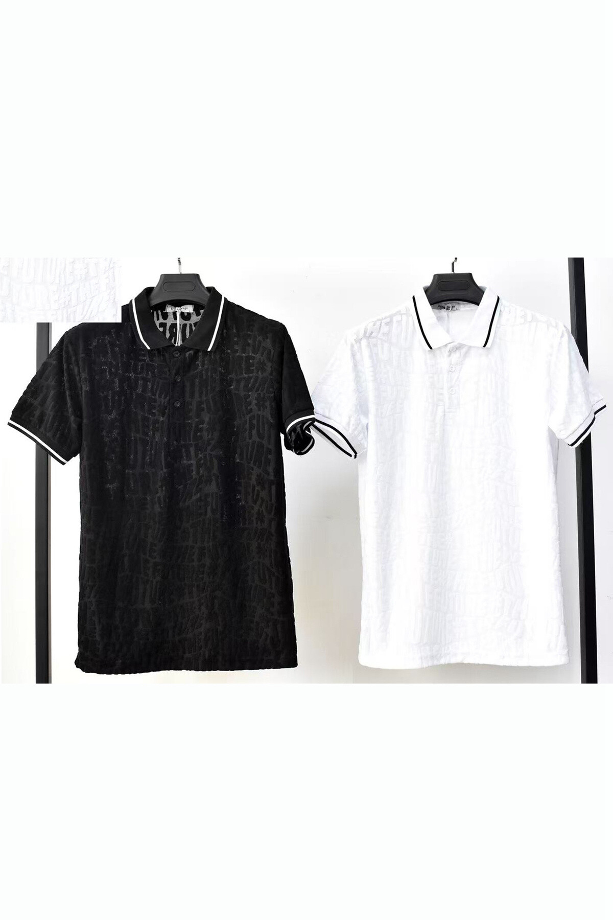 Mayorista Mentex Homme - Polos de hombres con patrón "el futuro"
