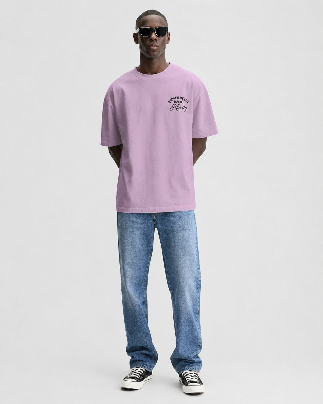 Grossista Mentex Homme - T-shirt Rosa Grafica Street