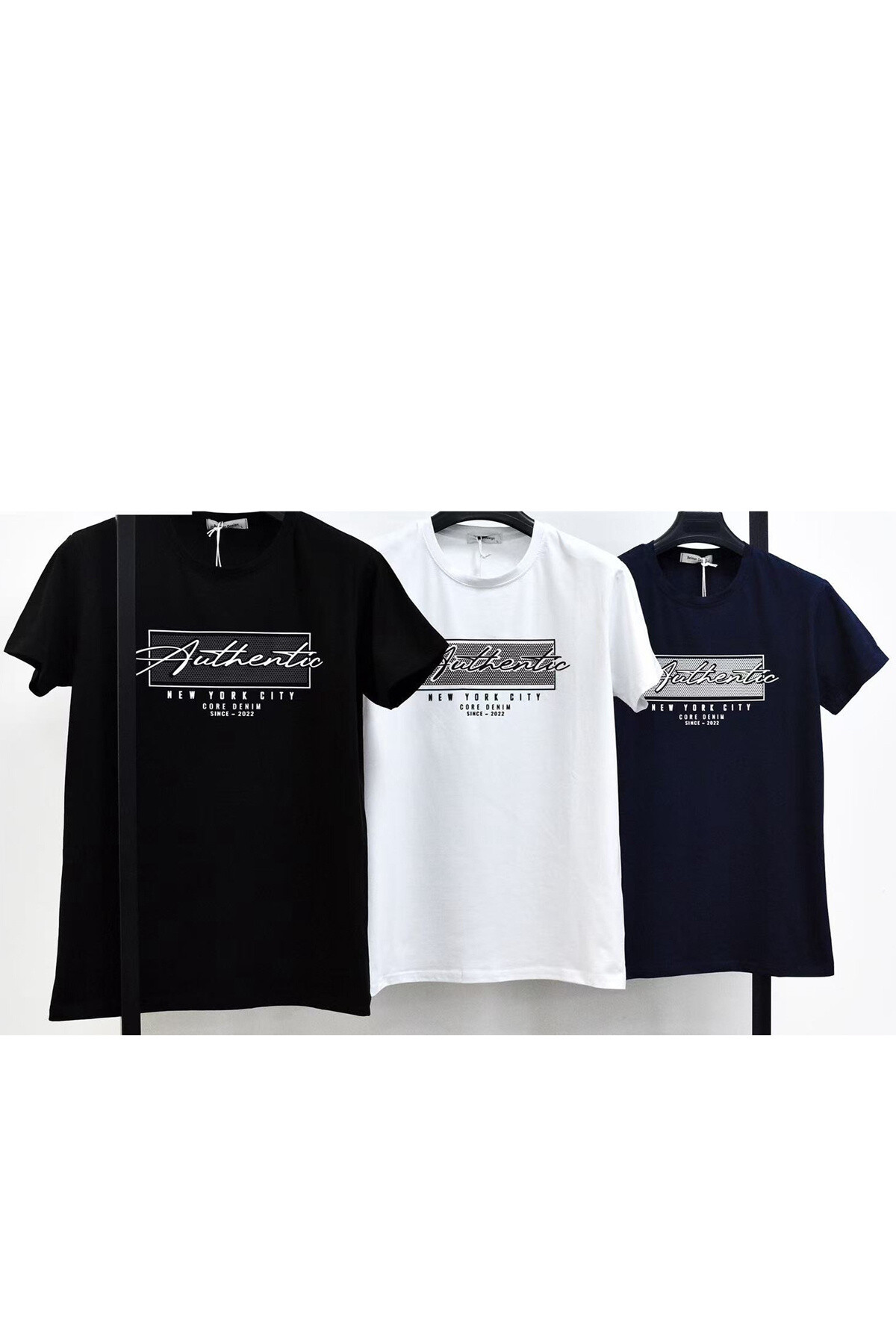 Grossista Mentex Homme - T-shirt una maglietta a maniche corte con motivo