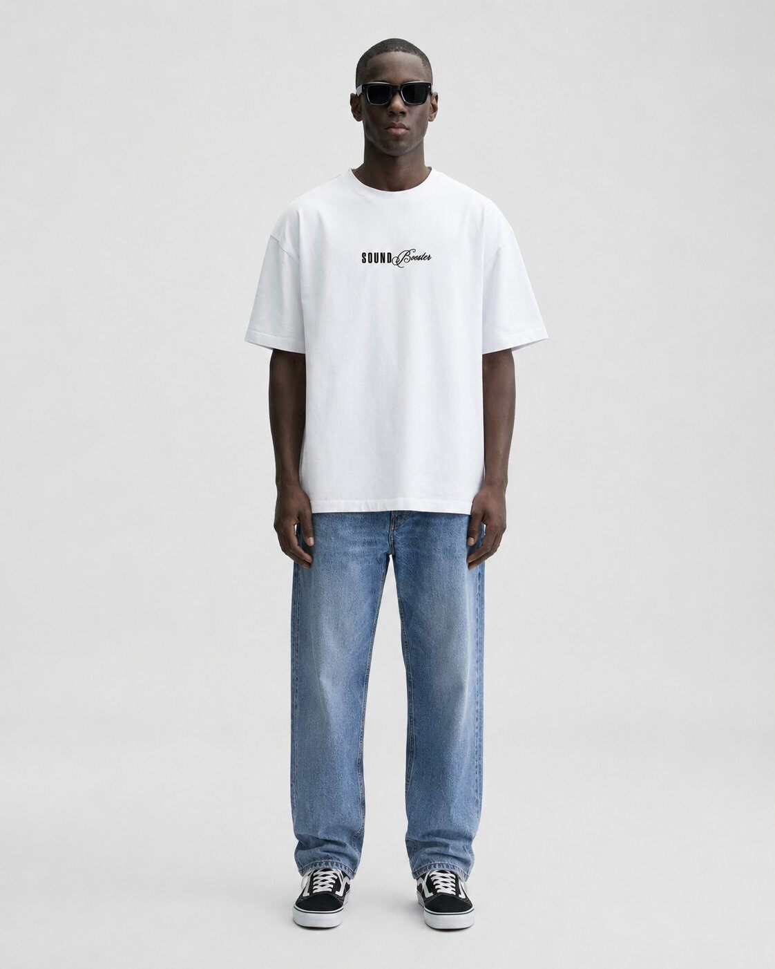 Großhändler Mentex Homme - Weißes SOUND Grafik T-Shirt