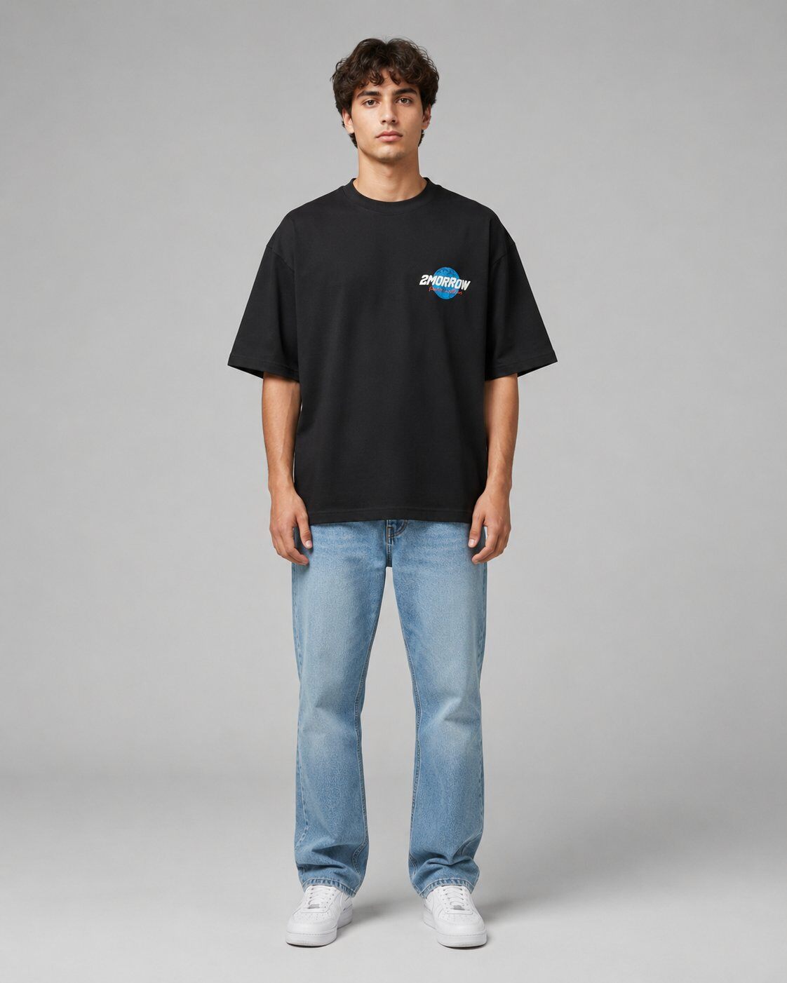 Grossiste Mentex Homme - T-shirt Noir Graphic Back