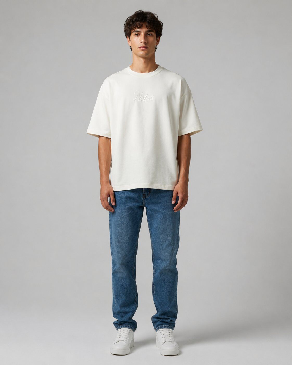 Großhändler Mentex Homme - Weißes Urban Graphic T-Shirt