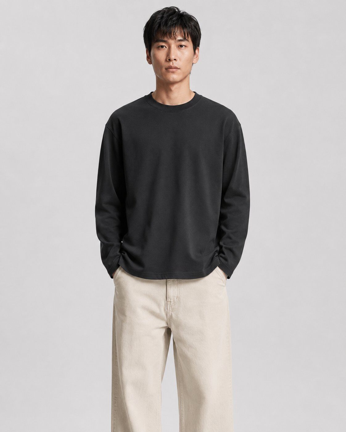 Mayorista Mentex Homme - Sudadera Negra Minimalista Limpia