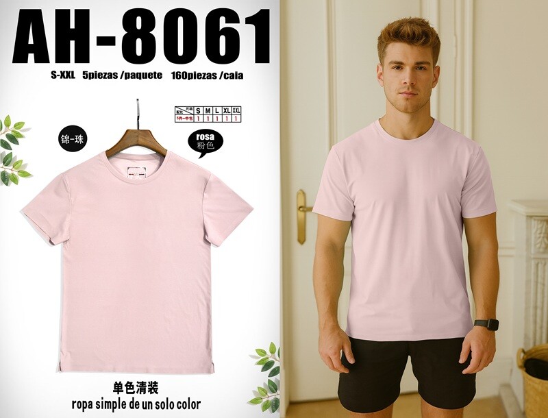 Grossiste Mentex Homme - Tshirt uni homme à matière respirante très confortable pour l'été
