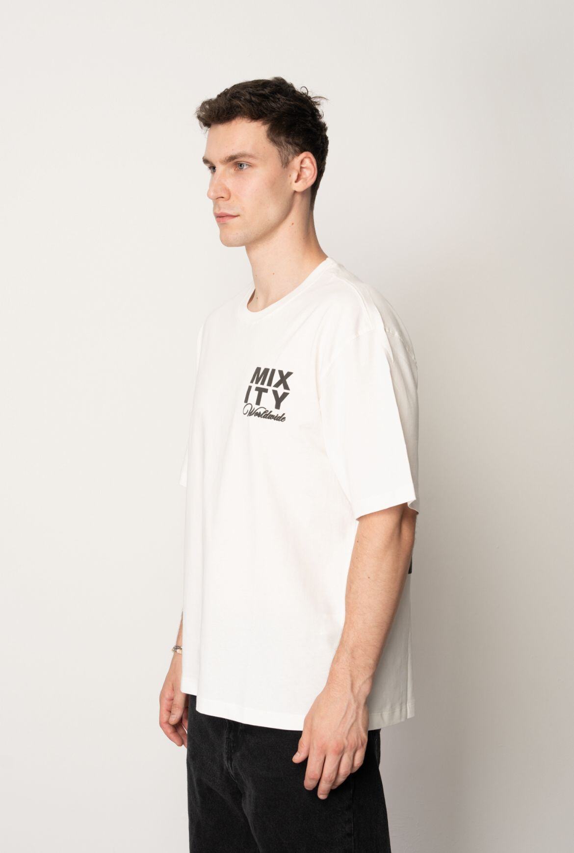 Wholesaler Mentex Homme - MIXITY Floral Typography T-shirt