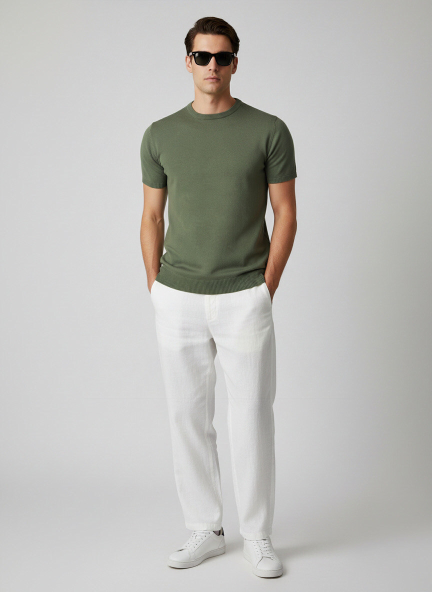 Großhändler Mentex Homme - Herrenpullover mit Rundhals und kurzen Ärmeln