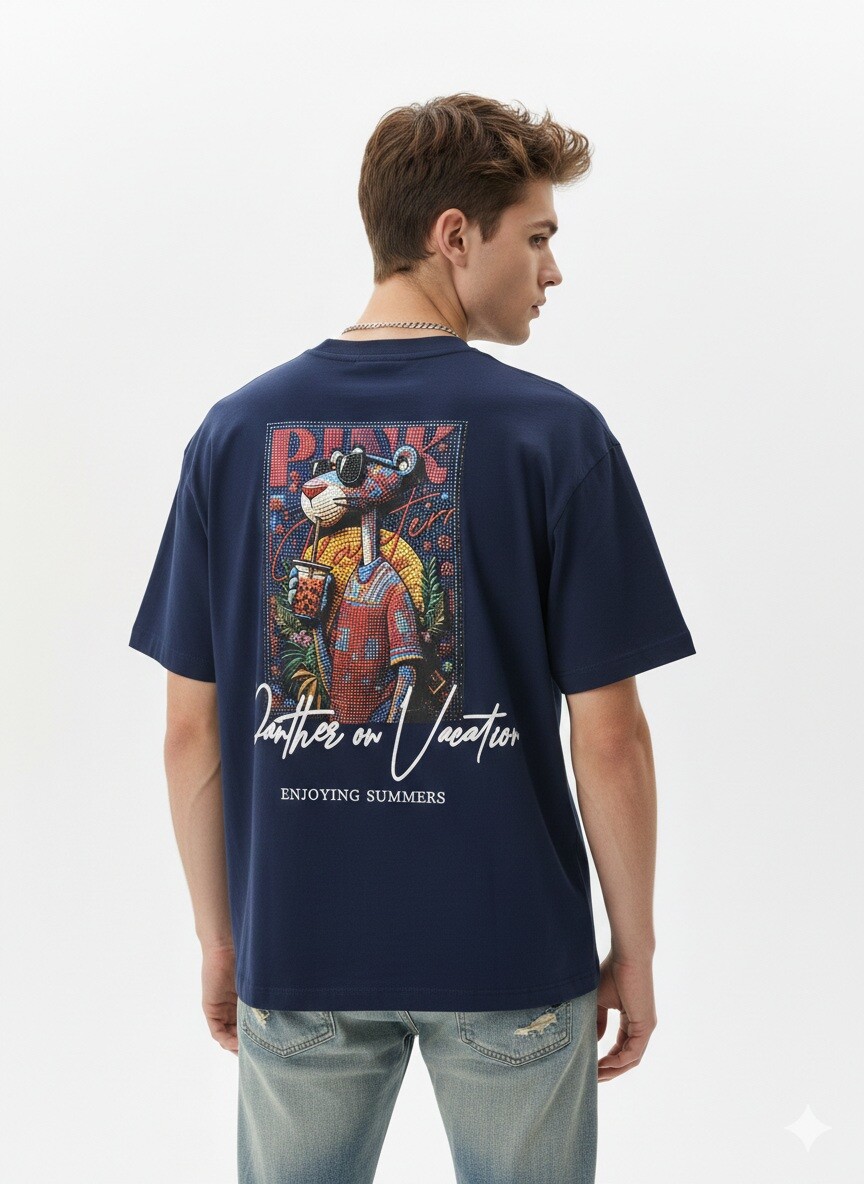 Mayorista Mentex Homme - Camiseta oversize lisa para hombre con estampado en la espalda