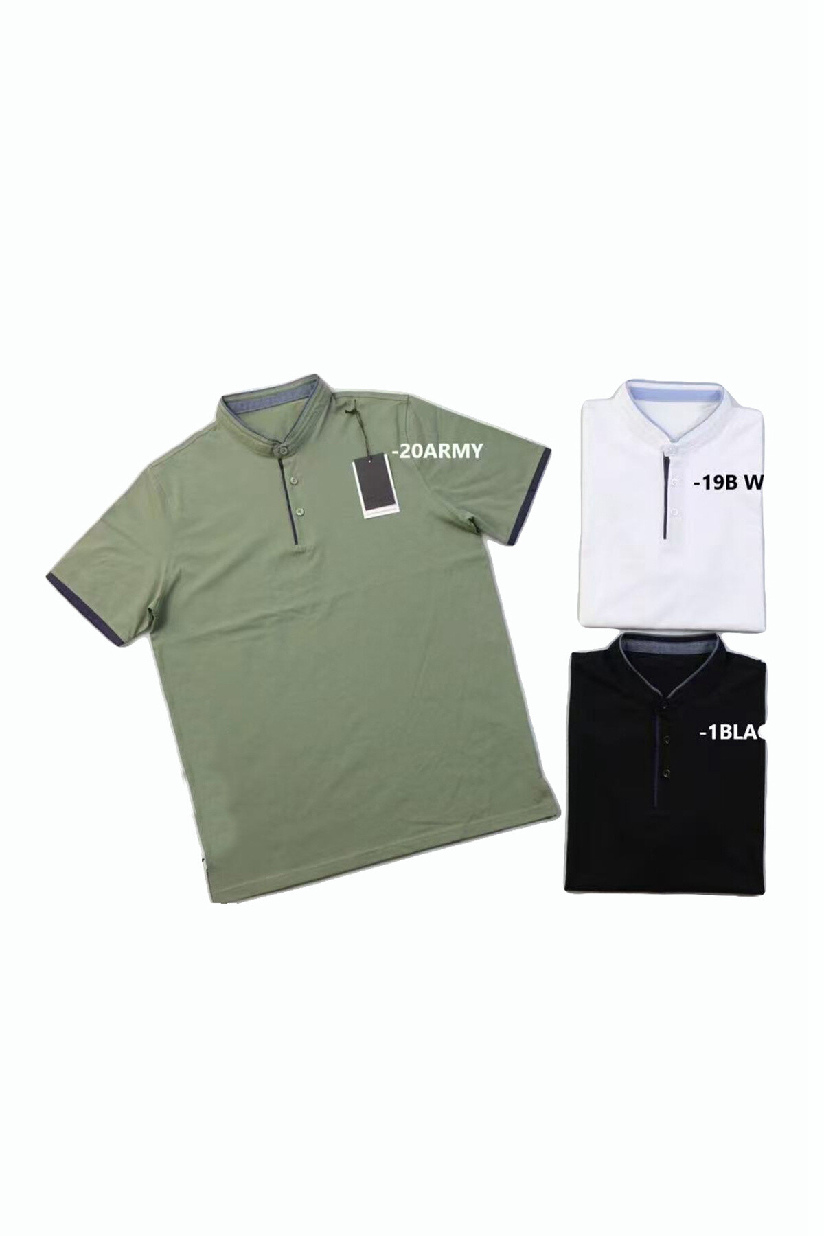 Mayorista Mentex Homme - Polos United Man Bordes de color simple