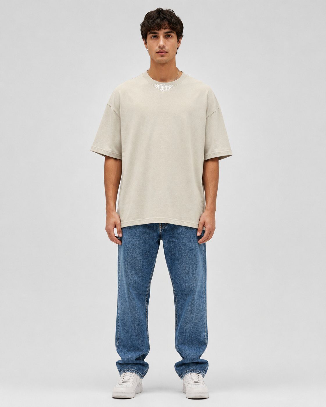Großhändler Mentex Homme - Grafisches Oversize-T-Shirt