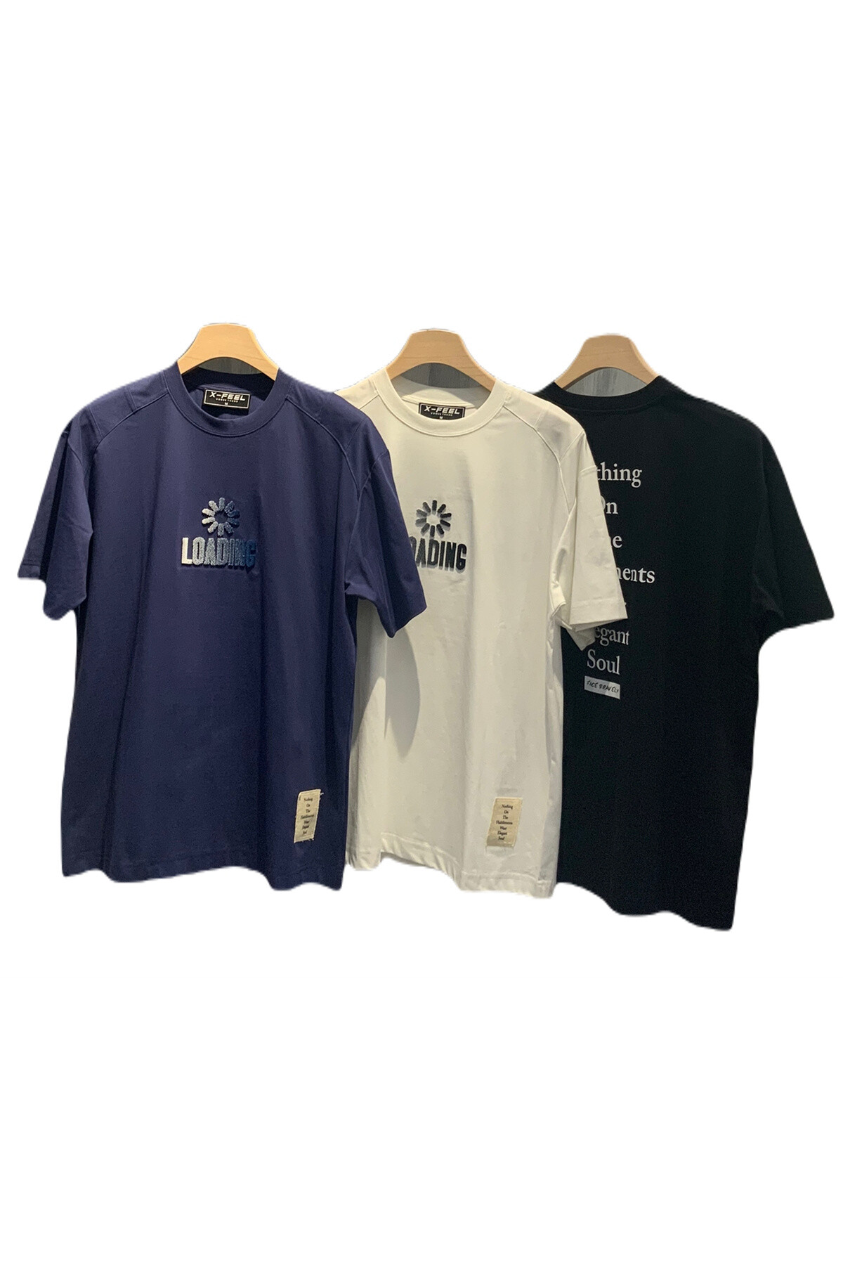 Grossista Mentex Homme - T-shirt a manica lunga semplice con scollo rotondo e motivo