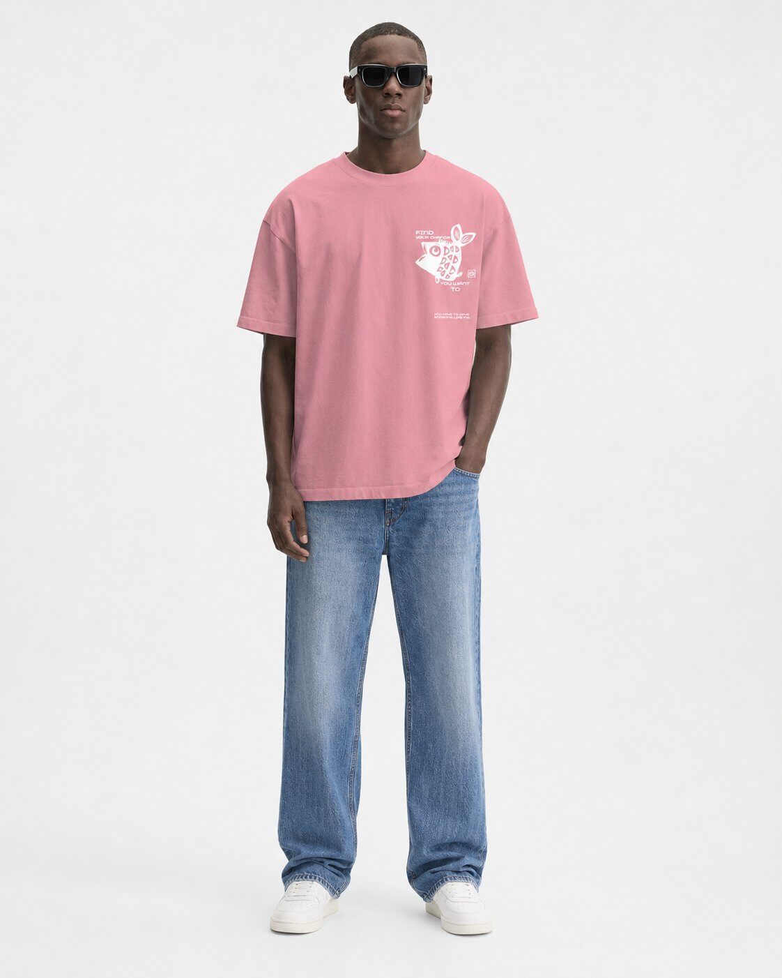 Großhändler Mentex Homme - Grafisches Streetwear-T-Shirt