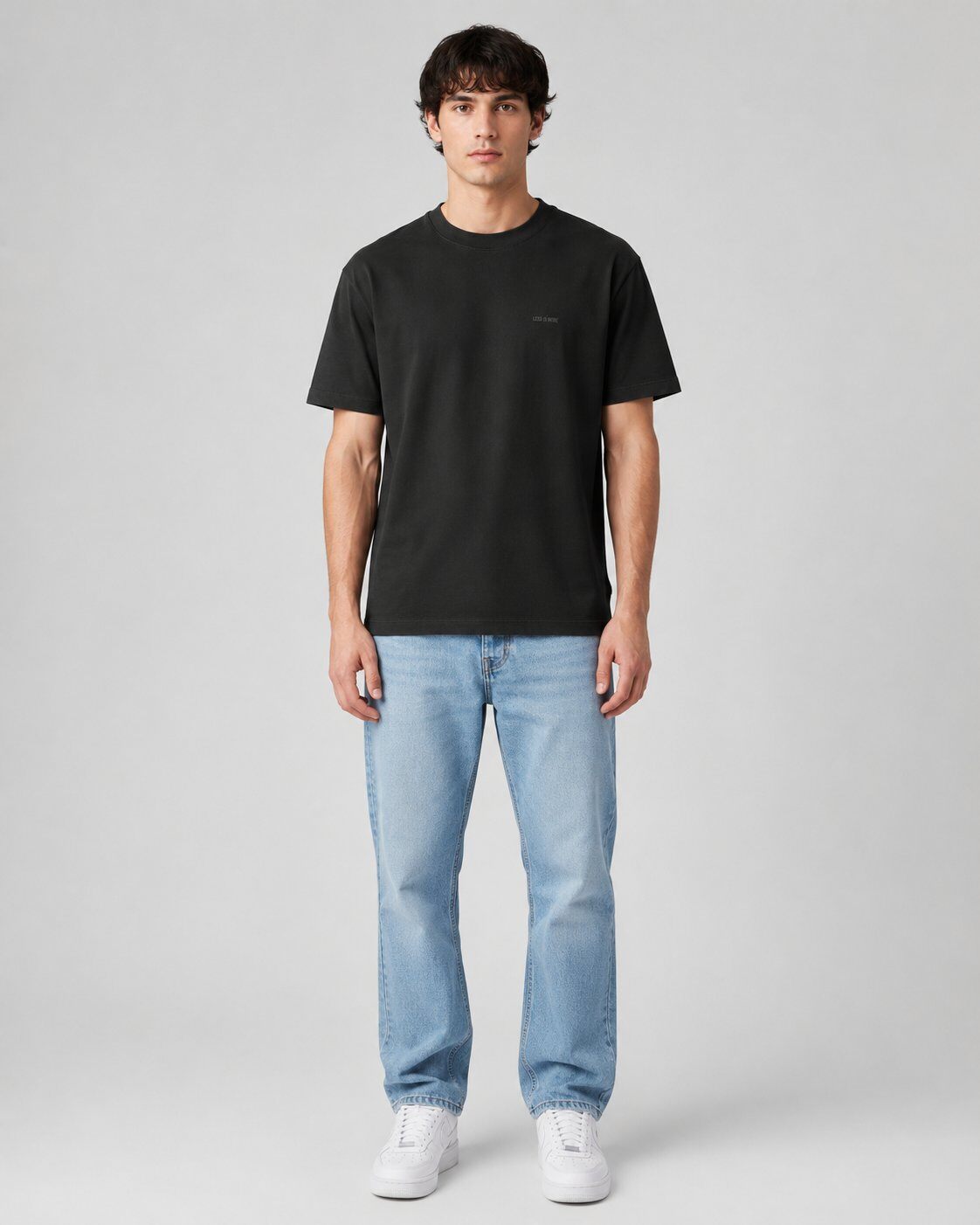 Wholesaler Mentex Homme - Black Minimal Essential T-shirt