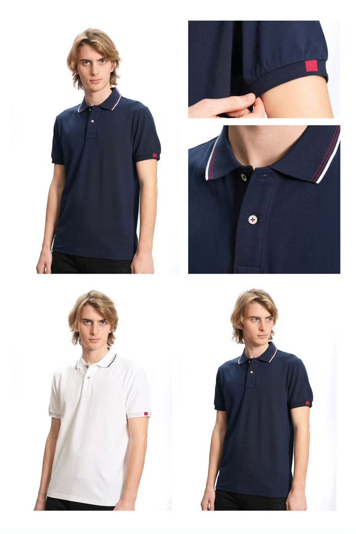 Mayorista Mentex Homme - Polos United Man Bordes de color simple