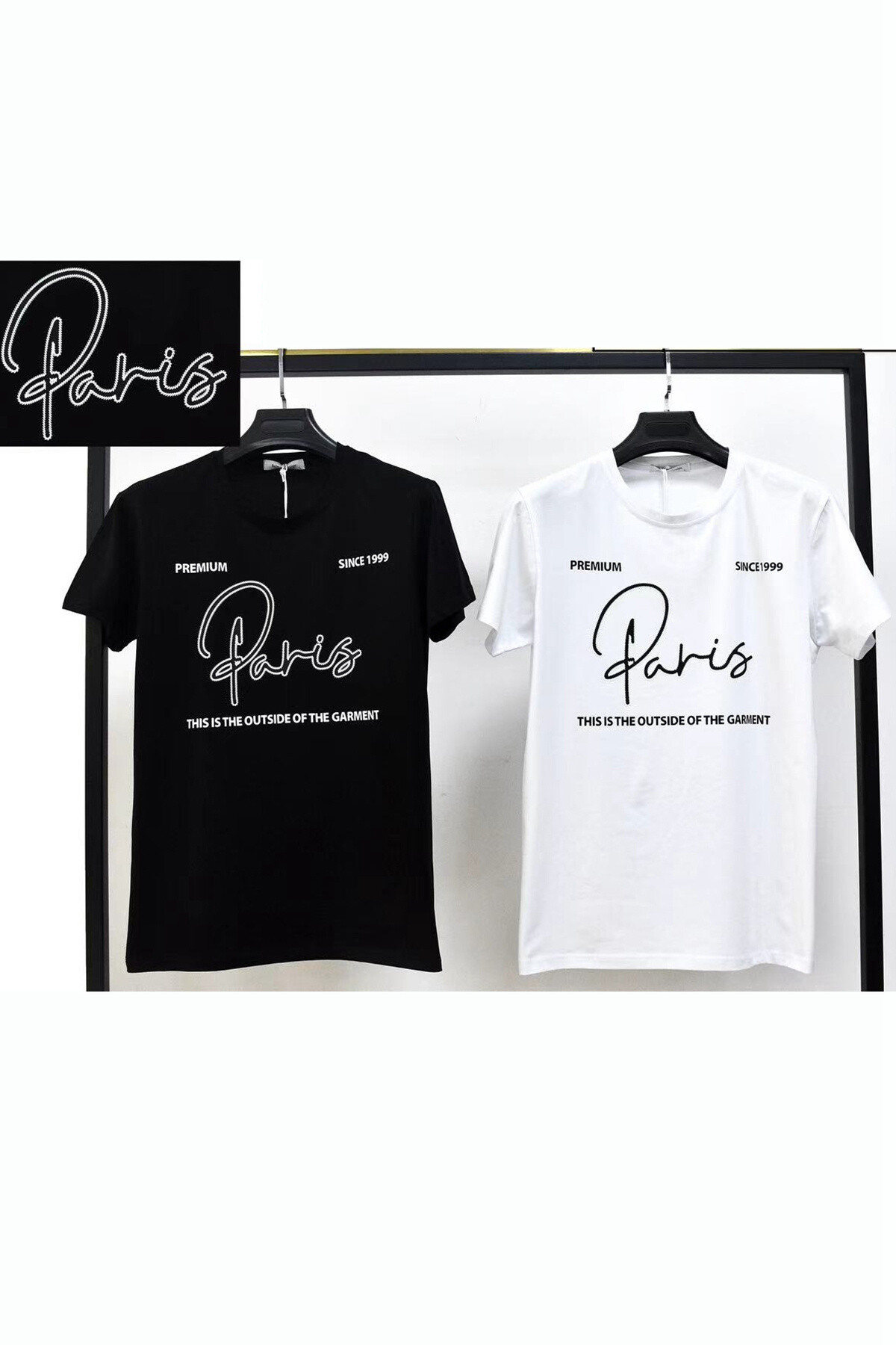 Mayorista Mentex Homme - Une man camiseta cuello redondo mangas cortas con motivo "París"