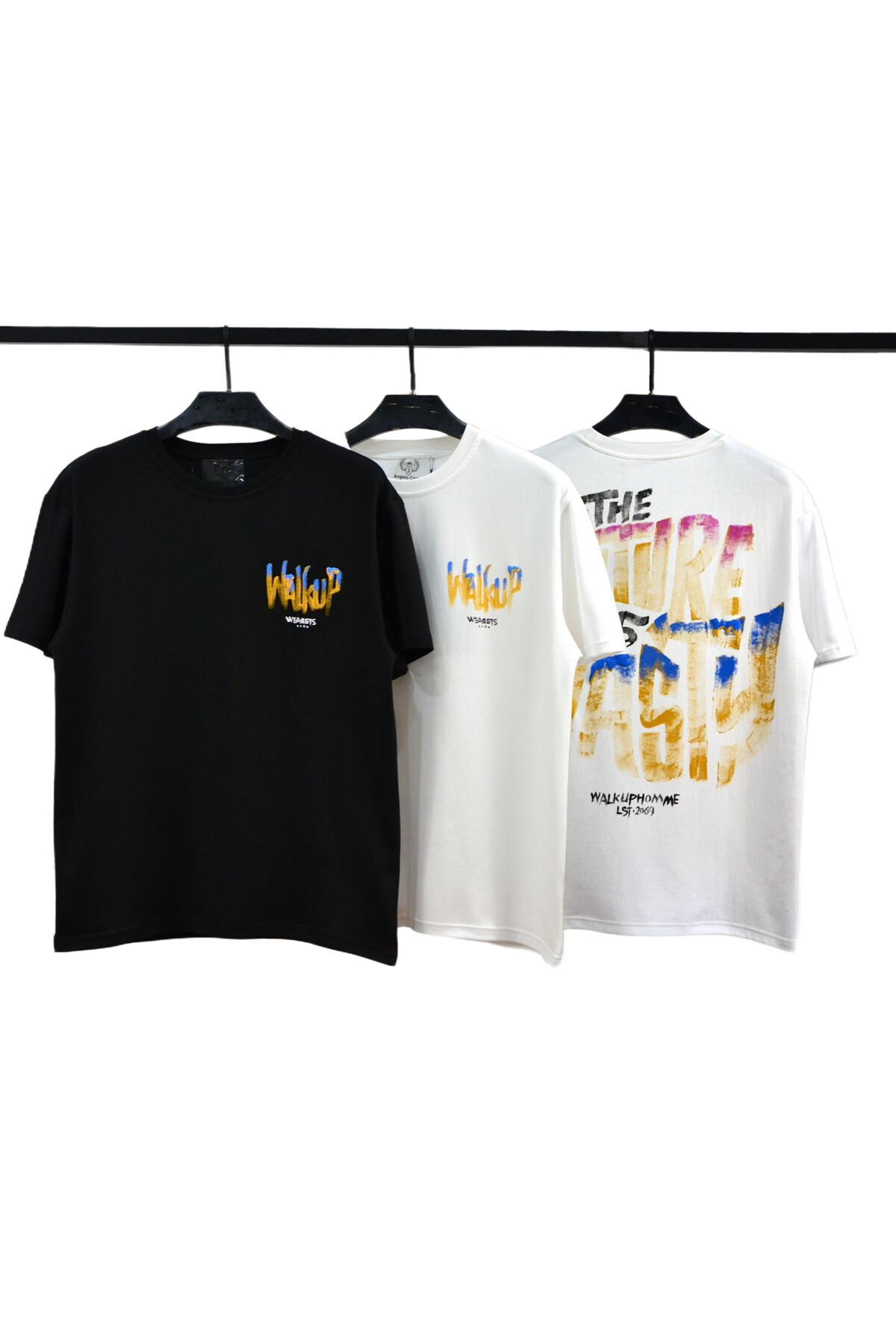Grossista Mentex Homme - Maglietta una maglietta a maniche corte rotonde con motivo "walkup"