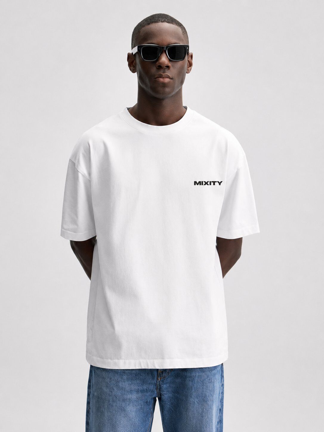 Grossista Mentex Homme - T-shirt Mixity Bianca